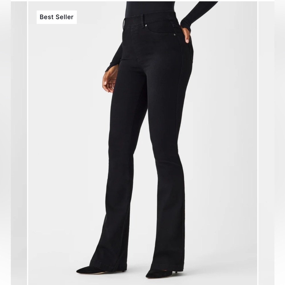 SPANX Classic Black Wide Leg Jeans